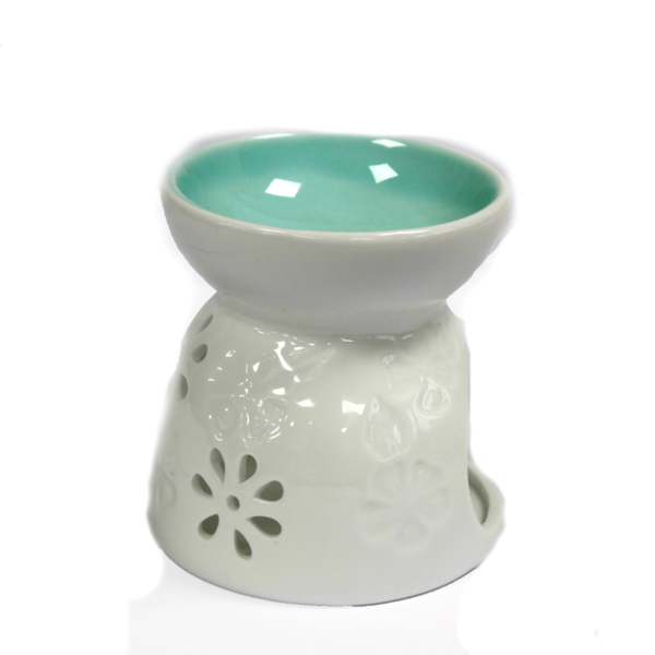 Classic Floral Teal- Essential Burner. - Image 2